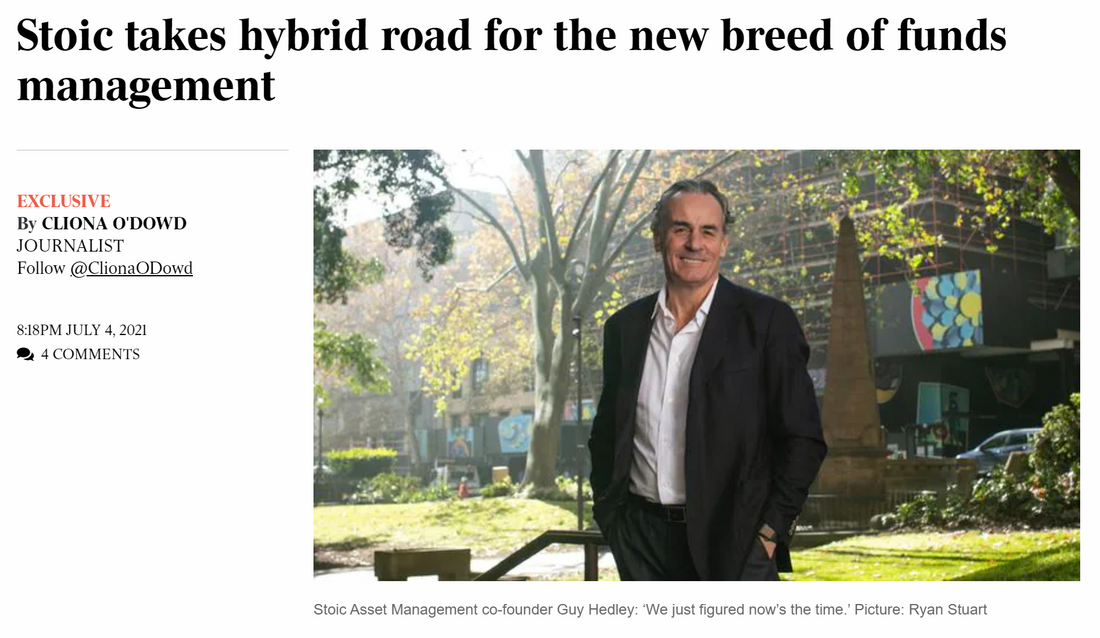 Stoic Asset Management feature in The Australian newspaper